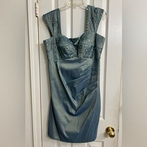 Ignite evenings sexy satin dress